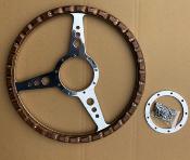 Flat Wood Steering Wheel