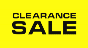 Clearance Bargains