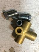 Brass Brake Pipe Union 3 Way Connector BTB657
