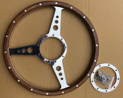 Flat Wood Steering Wheel