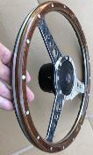 Flat Wood Steering Wheel