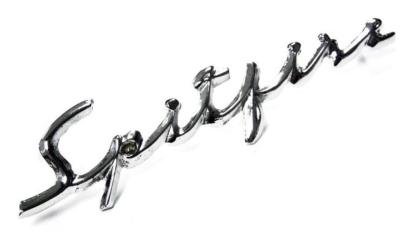 Spitfire MK3 Scroll Bootlid Badge (with clips) 621468